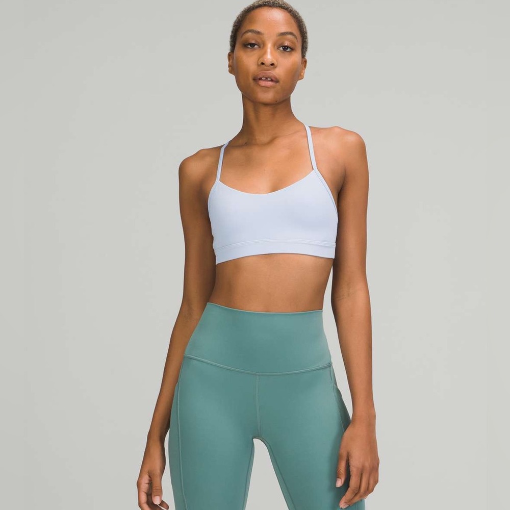 Lululemon flow y bra pastel blue